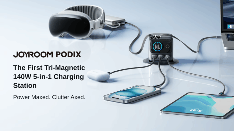 PODIX: The First Tri-Magnetic 140W 5-in-1 Charging Station