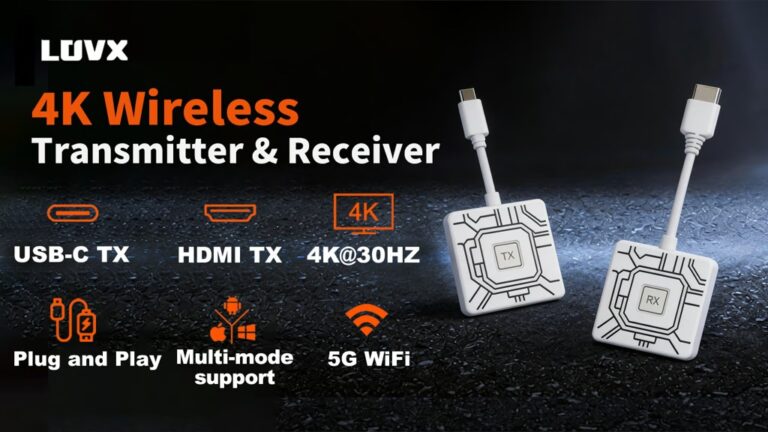 LOVX: Plug-and-Play 4K Wireless Transmitter & Receiver