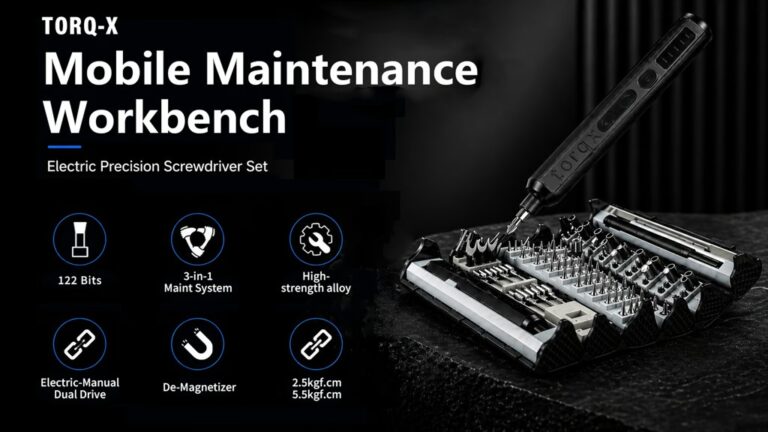 TORQ-X: 125-in-1 Electric & Manual Precision Driver Kit