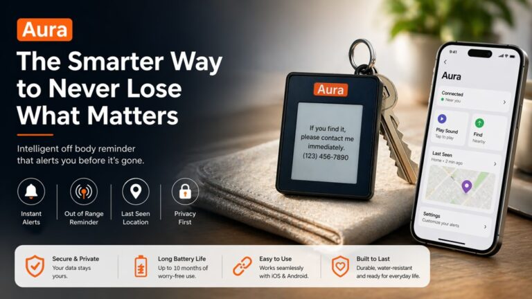 Aura: E-Ink Tracker, Your Items, Your Identity