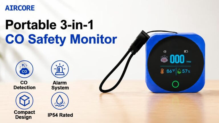 AIRCORE:Pocket CO Detector for Safer Camping & Everyday Life