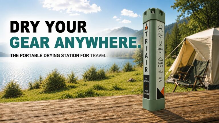 TRIAIR: The Packable Drying Rack for Every Trip
