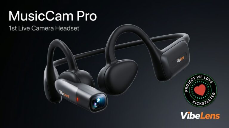MusicCam Pro: 1st Real-Time POV Live Camera Headset
