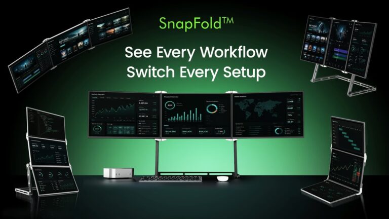 Transformable Three-Screen Display. Built for Every Workflow